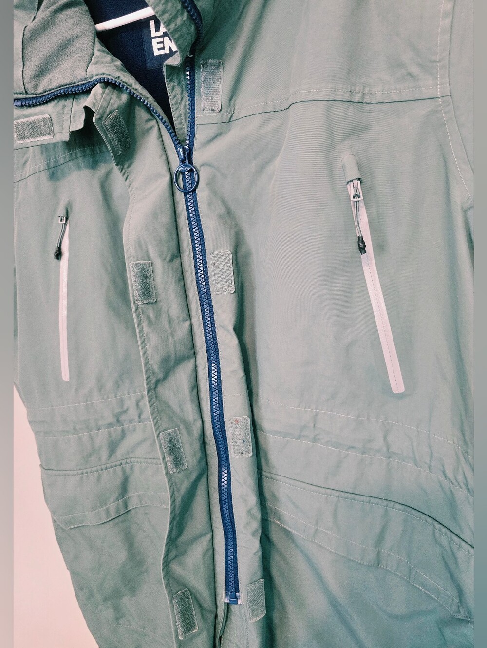Lands' End Squall Waterproof Insulated Hooded Parka Coat Windproof Sage Green - Picture 7 of 9